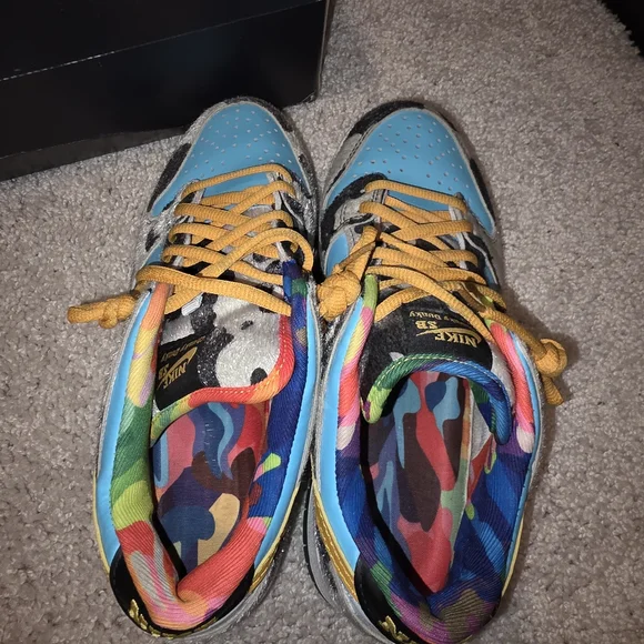 Nike Mens Ben & Jerry SB Chunky Dunky Dunks Cow Print Colorful Size 8